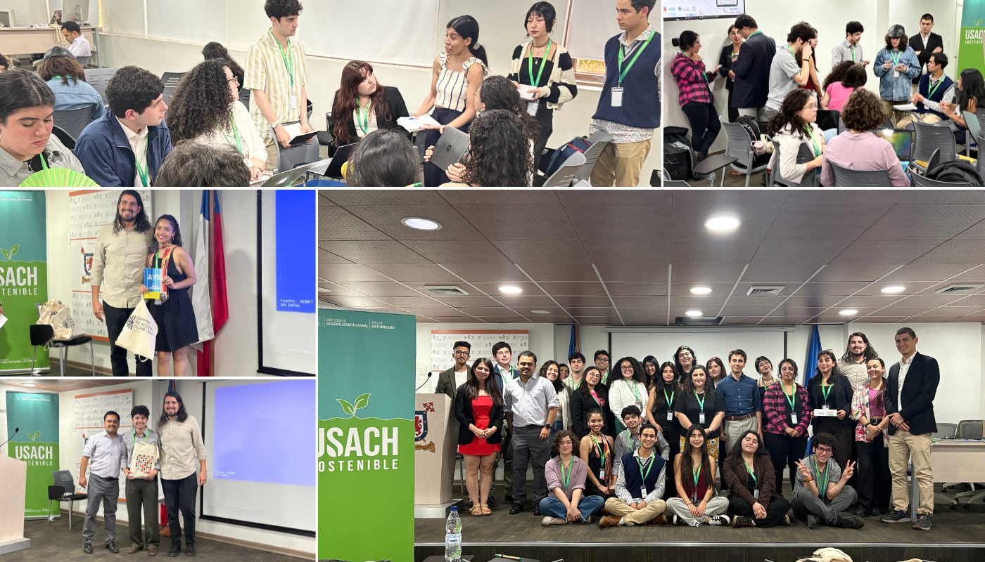 Registro fotográficos de la final del torneo de simulación de negociaciones en cambio climático, realizado en las dependencias del CEPEC USACH.