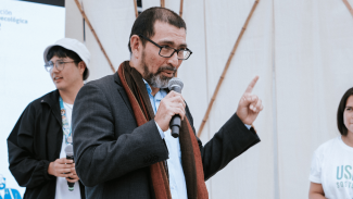Charla de Fernando Krauss, de la oficina de Transición Socioecológica Justa del Ministerio del Medio Ambiente. 