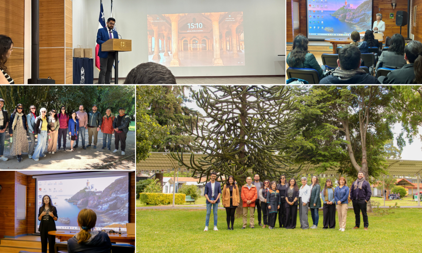 Registros fotográficos resumiendo el Plenario presencial de la Red Compromiso con el Desarrollo Sustentable del CUECH, realizada en la Universidad de la Frontera (Temuco). 
